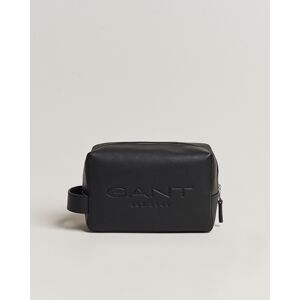 GANT Leather Wash Bag Black