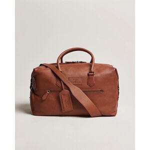 Polo Ralph Lauren Pebbled Leather Dufflebag Saddle Brown