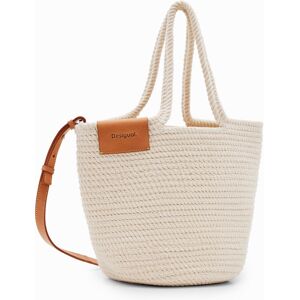 Desigual M woven leather basket - WHITE - U