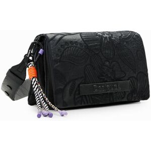 Desigual M embroidered floral crossbody bag - BLACK - U