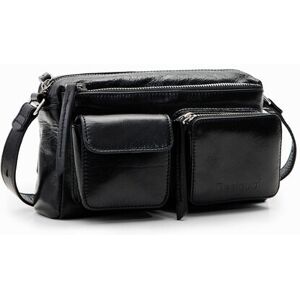 Desigual S leather pockets crossbody bag - BLACK - U