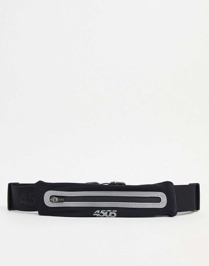 ASOS 4505 phone running belt in stretch fabric-Black  Black