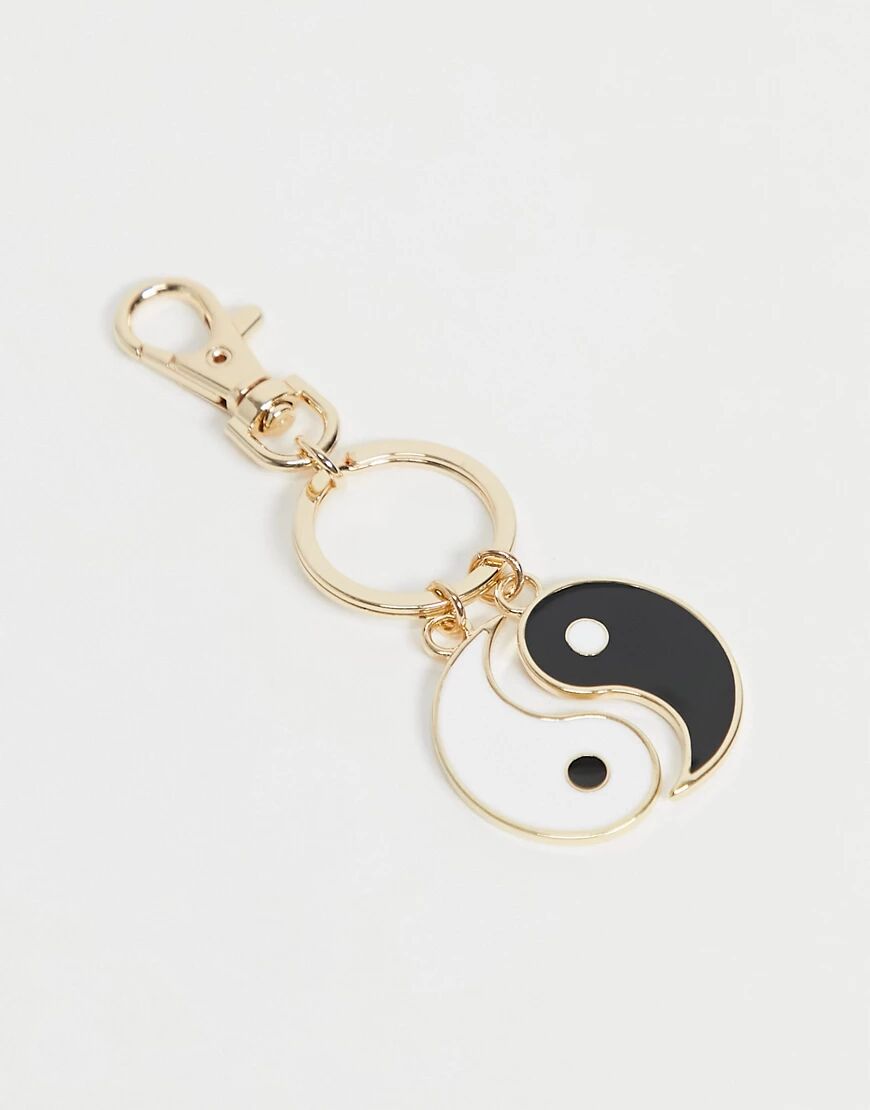 ASOS DESIGN yin & yang bag charm-Multi  Multi