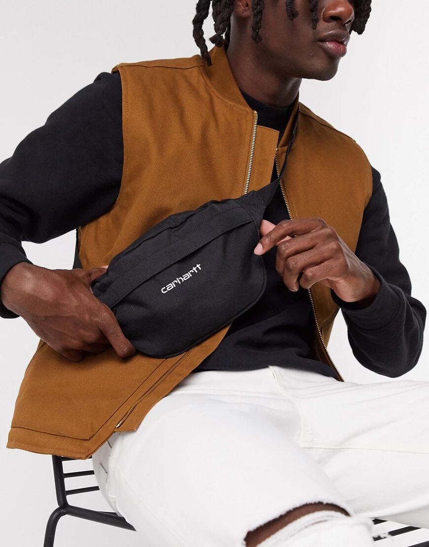 Carhartt WIP Payton Cordura hip bag in black  Black