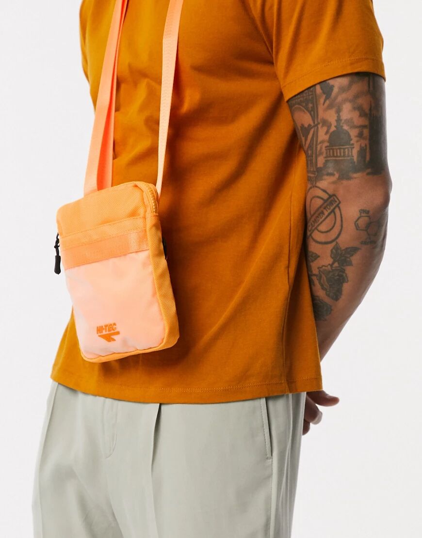 Hi-Tec cross-body flight bag in orange  Orange