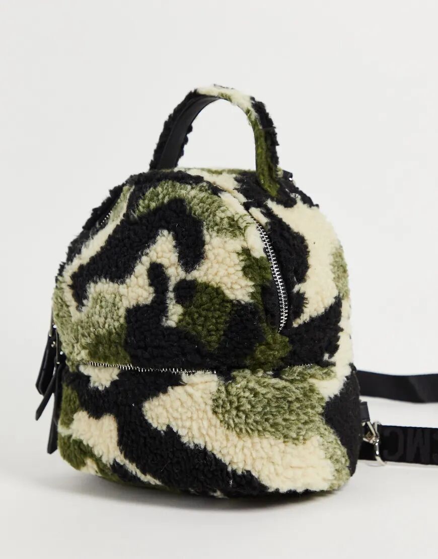 Steve Madden BVesa teddy backpack in camo-Multi  Multi