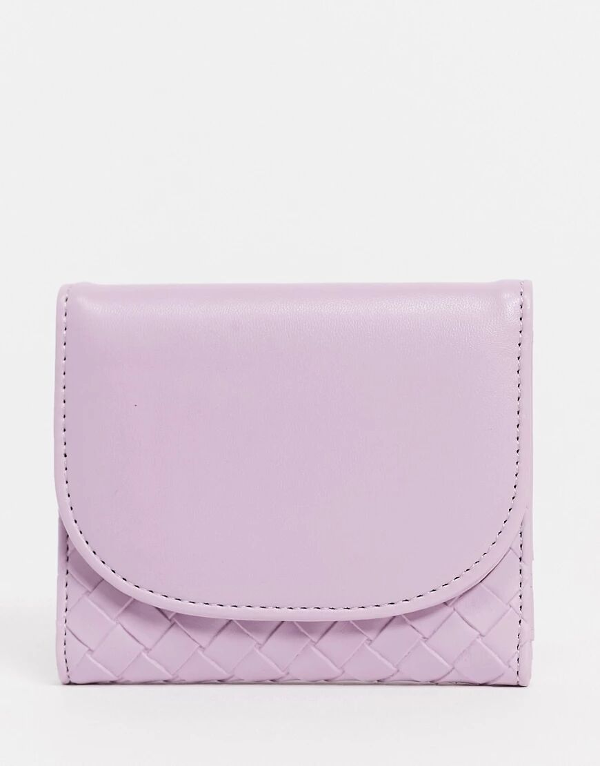 SVNX small purse with weave detail in purple  Purple