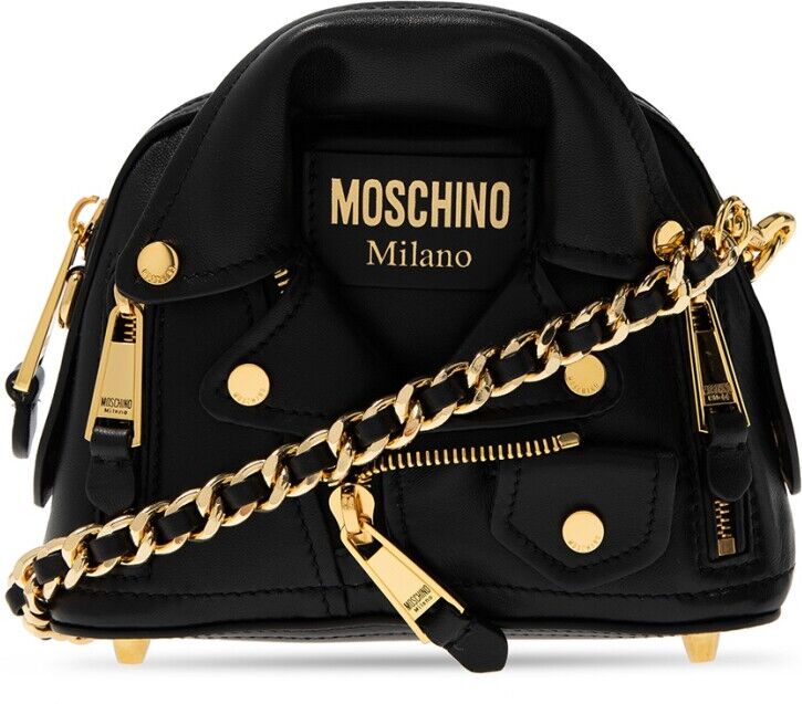 Moschino ‘Biker’ skulderveske Sort Female