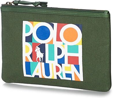 Polo Ralph Lauren Canvas/Leather Washbag Army Olive