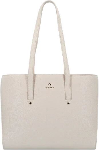 Zdjęcia - Pozostałe torby i akcesoria Aigner Ivy Shopper Bag Skórzany 30 cm pearl white - Damy 