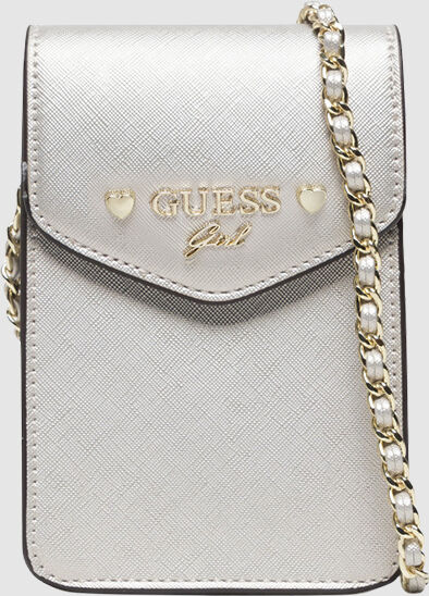 Guess Bolsa Menina Mini Guess Prata