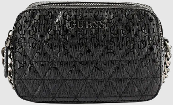 Guess Bolsa Mulher Noelle Crossbody Camera Guess Preto