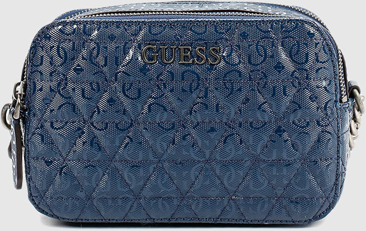 Guess Bolsa Mulher Noelle Crossbody Camera Guess Azul