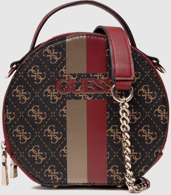 Guess Bolsa Mulher Vikky Circle Guess Castanho escuro