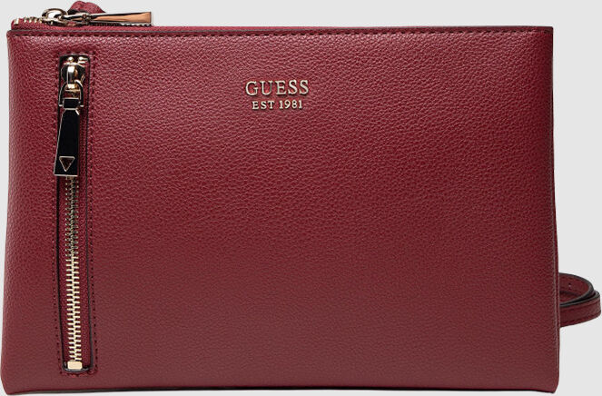 Guess Bolsa Mulher Naya Double Zip Guess Bordeaux