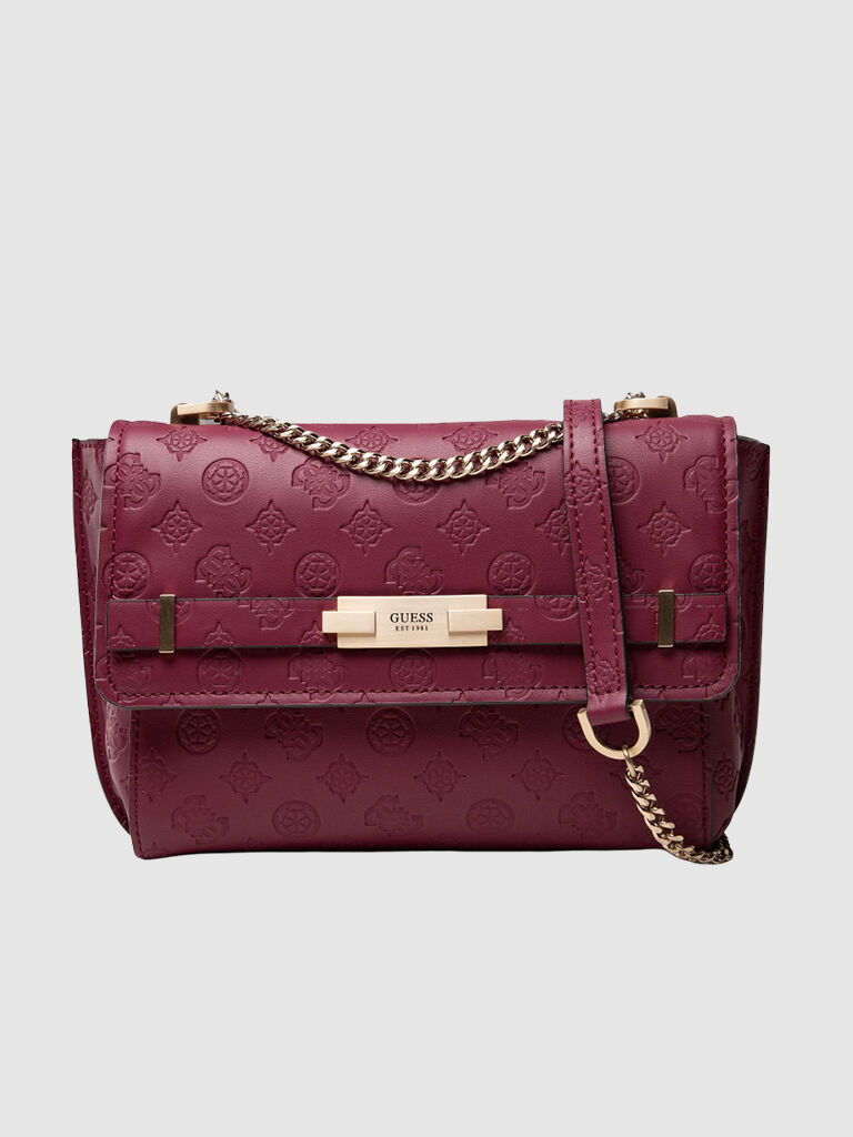 Guess Bolsa Mulher Bea Convertible Crossbody Guess Bordeaux