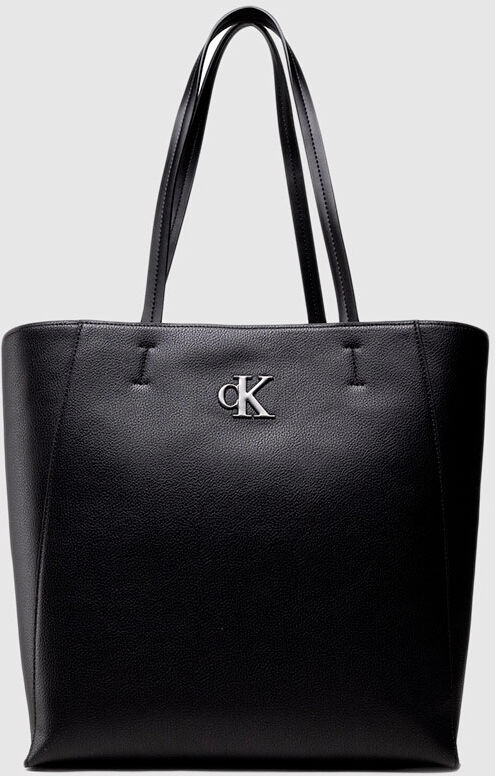 Calvin Klein Bolsa Mulher Minimal Monogram  Calvin Klein Preto