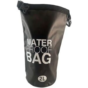 Dry Bag 2 Liter - Vattentät Väska - Flera Pigga Färger - (Färg: Svart)