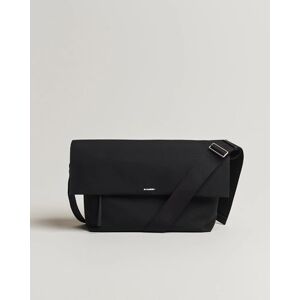 Jil Sander Canvas/Leather Cross Body Bag Black