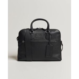 Polo Ralph Lauren Pebbled Leather Commuter Bag Black