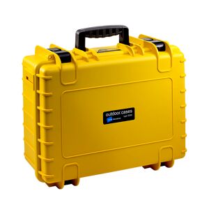 B&W Outdoor Case typ 5000 gul med skuminteriör