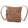 TENDYCOCO kurirväska väska med halm flickor halmväska crossbody väska cross body väska för kvinna axelväska stickad cross body väska kvinnor väska vild strandväska Vävd väska