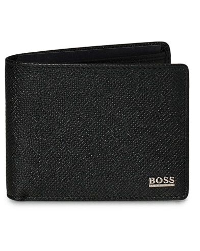 Boss Signature 6cc Credit Wallet Black Leather