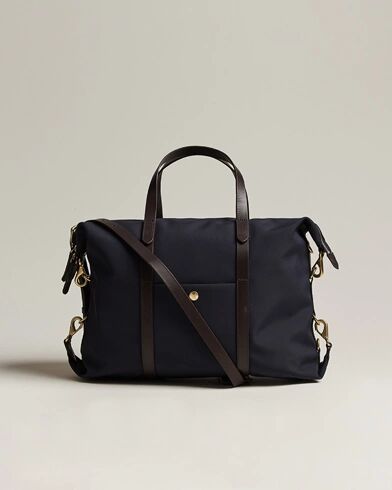 Mismo M/S Utility Nylon Duffle Bag Navy/Dark Brown