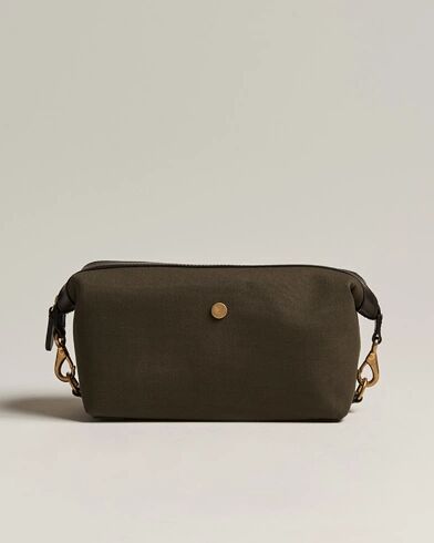 Mismo M/S Canvas Washbag Army/Dark Brown