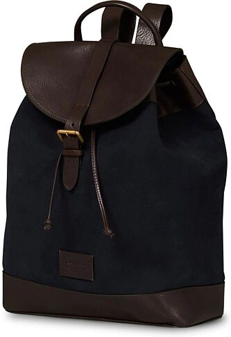 Anderson's Suede/Leather Backpack Navy/Brown