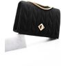 Marjin Women's Gold-colored Chain Shoulder Bag Delbin Black Suede čierna One size female