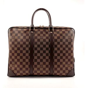 LOUIS VUITTON Porte-Document Voyage N41124 Bag Damier Canvas Brown Men's N4013556