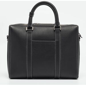 Christian Dior Black Leather Lingot Briefcase Bag