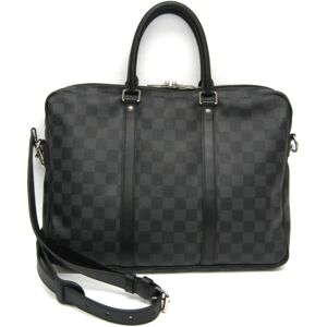 LOUIS VUITTON Damier Graphite Porte Document Voyage PDV N41478 Men's Briefcase,Shoulder Bag Damier Graphite