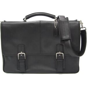 COACH Thompson 6455 Men's Leather Briefcase,Shoulder Bag Black