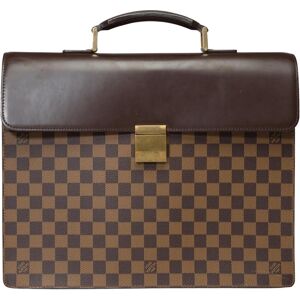 LOUIS VUITTON Altona PM Briefcase in brown checkerboard canvas and brown leather - Size: Very​ ​Chic​ ​Louis​ ​Vuitton​ ​Altona​ ​PM​ ​Briefcase​ ​in​ ​Ebony​ ​canvas​ ​and​ ​brown​ ​leather,​ ​golden​ ​brass​ ​trim,​ ​a​ ​brown​ ​leather​ ​handle​ ​for​ 