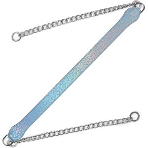 Sarah Haran Accessories Sarah Haran Gemini Strap - Textured - Silver / Metallic Mist Blue Holographic - Female