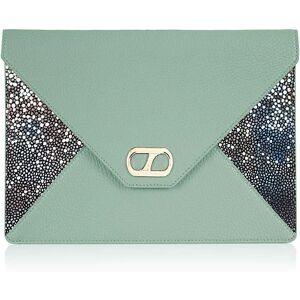 Sarah Haran Accessories Sarah Haran Juliet Envelope Clutch - Gold / Serenity Multi Shagreen - Female