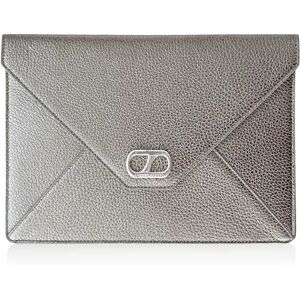 Sarah Haran Accessories Sarah Haran Juliet Envelope Clutch - Silver / Metallic Titanium - Female