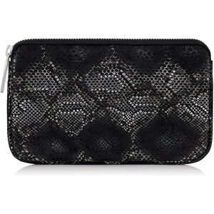 Sarah Haran Accessories Sarah Haran Millie Pouch - Textured - Silver / Black Python - Female