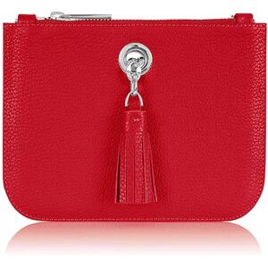 Sarah Haran Accessories Sarah Haran Lily Mini Bag - Pop of Colour - Silver / Pillarbox Red - Female