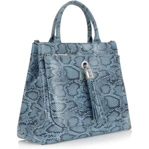 Sarah Haran Accessories Sarah Haran Dahlia 2-in-1 Tote - Textured - Silver / Blue Python - Female