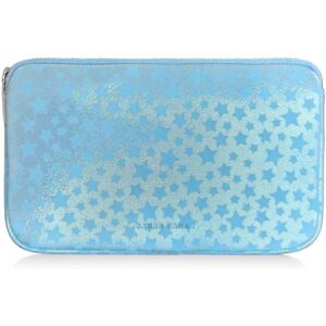 Sarah Haran Accessories Sarah Haran Millie Pouch - Textured - Silver / Blue Star - Female