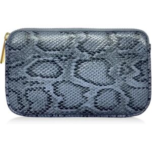 Sarah Haran Accessories Sarah Haran Millie Pouch - Textured - Gold / Blue Python - Female