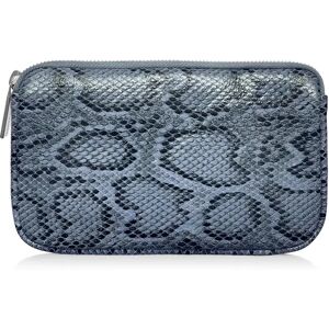 Sarah Haran Accessories Sarah Haran Millie Pouch - Textured - Silver / Blue Python - Female