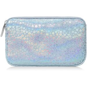 Sarah Haran Accessories Sarah Haran Millie Pouch - Textured - Silver / Blue Holographic - Female