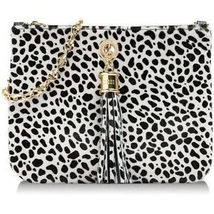 Sarah Haran Accessories Sarah Haran Ivy Clutch/ Crossbody Bag- Animal Print- Gold/ Dalmatian Spot - Gold / Dalmatian Spot - Female