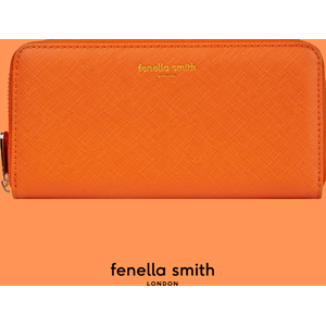 Orange Aria Purse Vegan Leather Purse for Women Fenella Smith Female