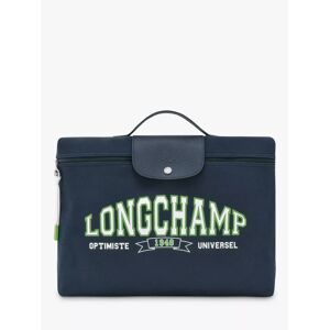 Longchamp Le Pliage Cotton Jersey Logo Briefcase, Navy - Navy - Female