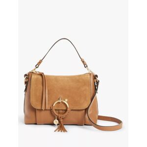 See By ChloÃ© Joan Suede Leather Small Satchel Bag, Caramello - Caramello - Female